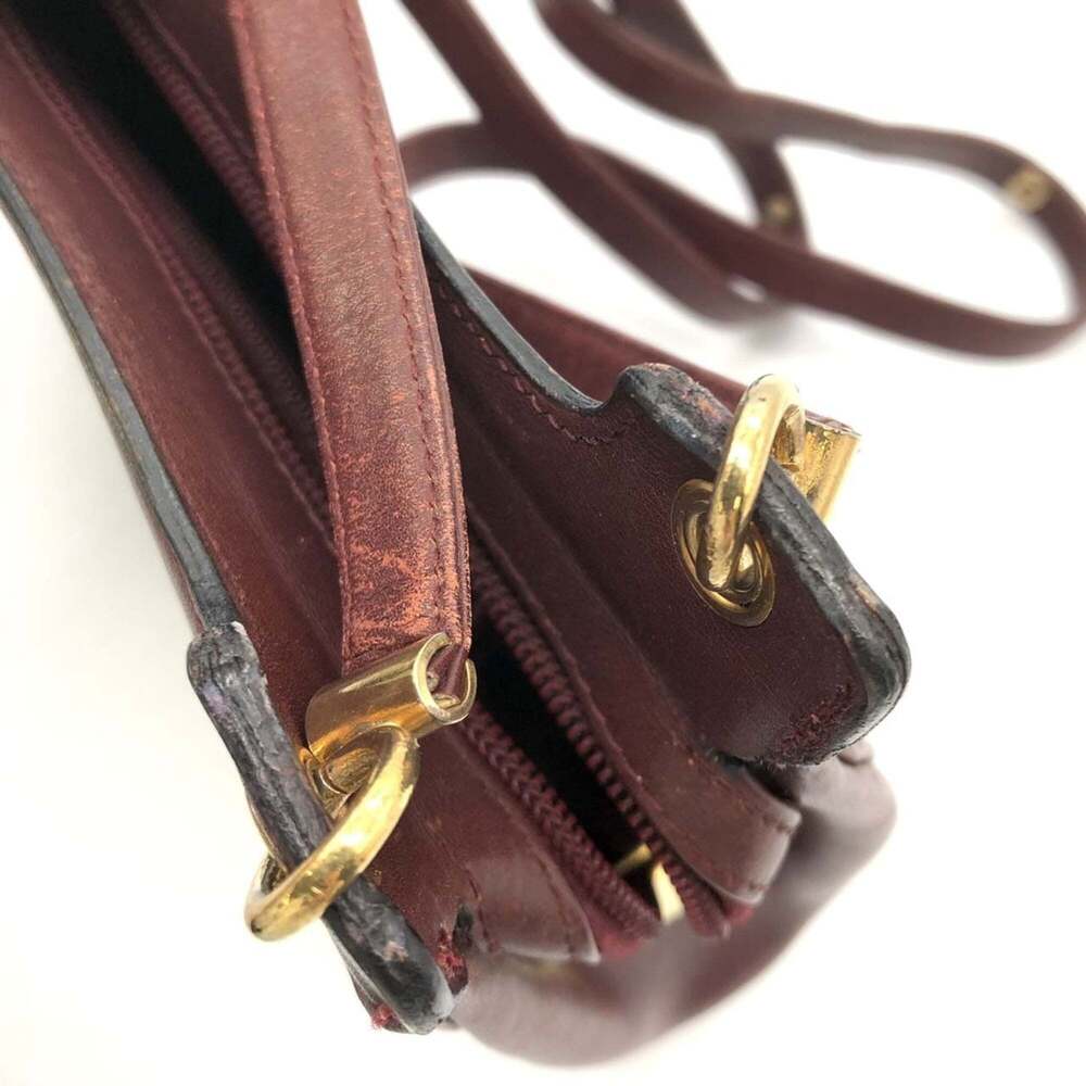 CHRISTIAN DIOR Vintage Red Leather Shoulder Bag - Picture 7 of 9